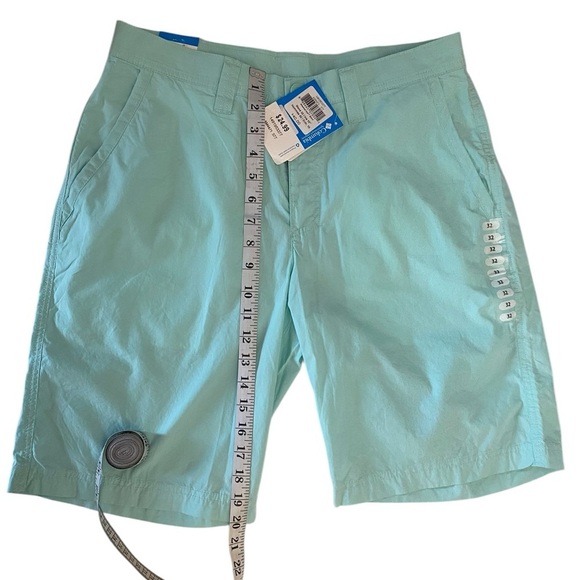 Columbia Men's Flat Front Shorts - Light Blue - Picture 4 of 10